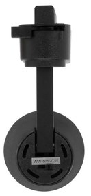 Faro LED 15W Monofase Nero CRI92 CCT Bianco Variabile 38° Bridgelux LED Colore Bianco Variabile CCT