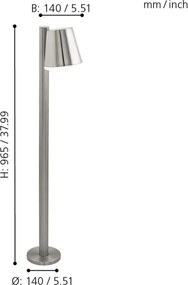 Eglo 33563 - Lampada LED da esterno dimmerabile CALDIERO-C 1xE27/9W/230V IP44