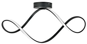 Plafoniera LED Irena Ø 70 cm nero IP20 cct da bianco caldo a bianco freddo con regolazione di temperatura, 3718 lumen INSPIRE