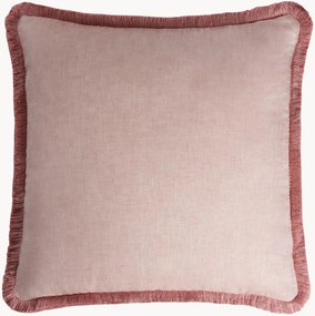 Cuscino in lino fatto a mano con frange Happy Pillow