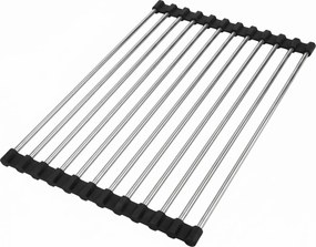 Scolapiatti arrotolabile per lavello REA P12298 Black