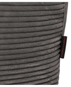 Puof a sacco grigio chiaro con rivestimento in velluto a coste Sofa Lounge – SLOWDOWN