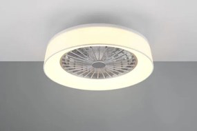 Ventilatori a soffitto faresund led diffusore satinato con bordo te...