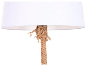 Lampada da Terra Home ESPRIT Bianco Marrone Corda 50 W 220 V 40 x 40 x 151 cm