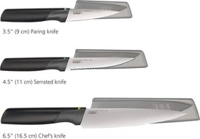 Set di coltelli in acciaio inox con coperchio 3 pezzi Elevate - Joseph Joseph