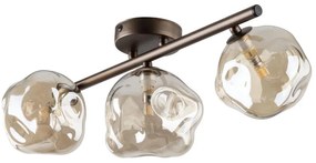Lampadario a incasso LAVA 3xG9/8W/230V bronzo/fumé beige
