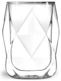 Set di 2 bicchieri da latte a doppia parete, 250 ml Geo - Vialli Design