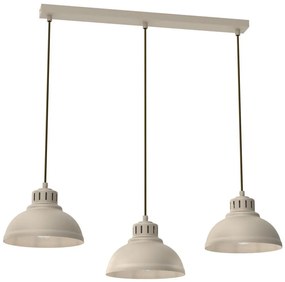 Lampadario a sospensione con filo SVEN 3xE27/15W/230V beige
