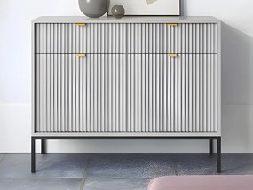 Credenza con 2 ante e 2 cassetti Grigia - LIOUBA di Pascal MORABITO