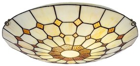 Brilagi - Plafoniera in stile Tiffany con vetri colorati DORAN 2xE27/60W/230V