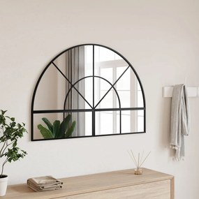 Specchio Da Parete Nero 100x70 Cm Arco İn Ferro /