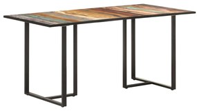 Tavolo Da Pranzo 160 Cm İn Legno Massello Di Recupero /
