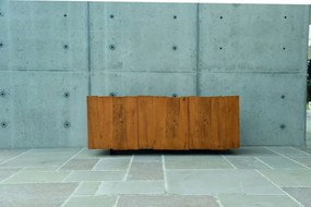 Credenza ISCHIA rovere nodato 198&#215;50 cm H 81 cm (Grano)