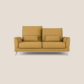 Tommy Divano relax bicolore con schienali traslanti in microfibra smacchiabile T11 giallo - nero