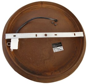 Plafoniera industriale ruggine marrone 35 cm - Barril