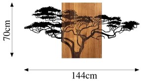 Decorazione da parete 70x144 cm legno/metallo
