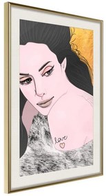 Poster  Love Tattoo  Cornice Quadri Cornice d'oro con passe-partout, Larghezza x Altezza Home decor 20x30