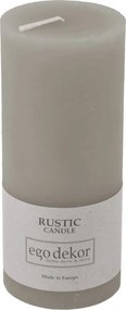Candela grigio ruggine, durata di combustione 58 h Rustic - Rustic candles by Ego dekor