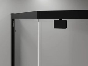 Mexen Exo-R cabina doccia pentagonale con porta battente 90 x 90 cm, trasparente, nera - 812-090-090-70-00