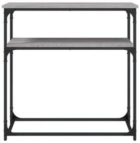 Tavolino consolle grigio sonoma 75x35,5x75 cm legno multistrato