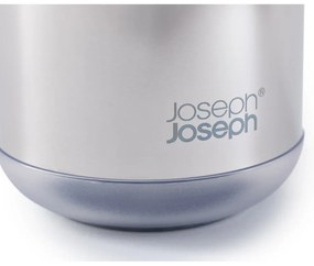 Dispenser di sapone in acciaio inox argento lucido 300 ml EasyStore Luxe - Joseph Joseph