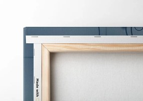 Quadro su tela – Fiore blu scuro di Mandala