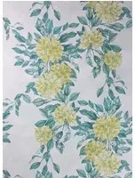 Osborne & Little Carta da parati Rhodora - Lemon/ Green/ Stone