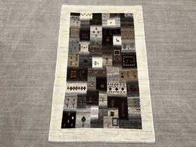 Loribaft Tappeto persiano 130 x 90 Grigio (Iran) Annodato A Mano