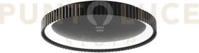 Plafoniera led nike nera in metallo 40w 5840lm cct 2700 e 3200 e 40...