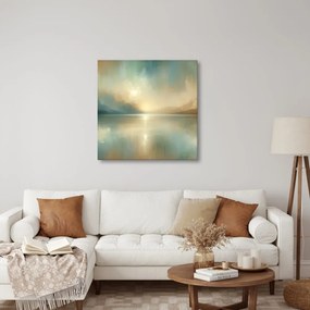 Quadro su tela – Toni delicati della natura al lago