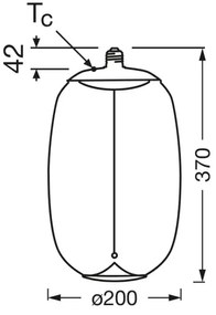 Lampadina LED VINTAGE FILAMENT E27/4W/230V 2700K fumé - Osram