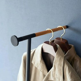 Attaccapanni da parete nero in metallo 38,5 cm Tower – YAMAZAKI