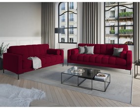 Divano in velluto rosso Bali - Cosmopolitan Design