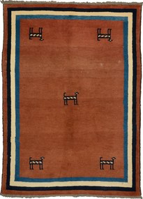 Gabbeh Tappeto 120 x 170 Marrone (Pakistan) Annodato A Mano