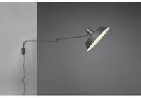 Applique 1xE27 Bolder Nero Orientabile L35 cm Trio Lighting