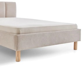 Letto singolo imbottito beige rete non inclusa 120x200 cm Joker – Meise Möbel