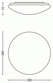 Philips 31801/31/EO - Plafoniera LED MYLIVING SUEDE LED/9,6W/230V