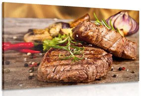 Stampa su tela – Bistecca di manzo alla griglia