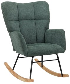 Poltrona a dondolo verde Elza - Støraa
