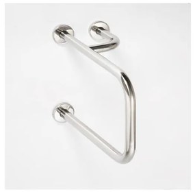 Maniglia di supporto 23,5x38 cm acciaio inox/argento