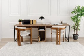 Scrivania con effetto pino 60x240 cm Twin – Kalune Design