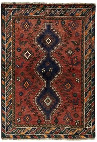 Shiraz Tappeto persiano 150x110 Rosso (Iran) Annodato A Mano