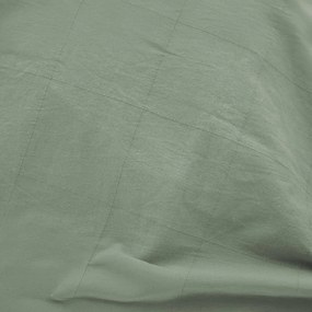 Set copripiumino e federa verde per letto matrimoniale ed esteso 240x220 cm Linella – douceur d'intérieur