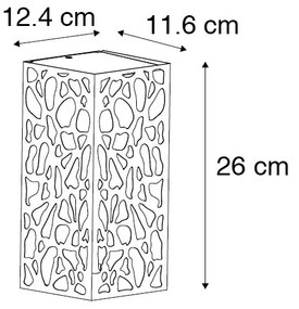 Lampada da parete per esterni moderna nera IP44 - Nicole