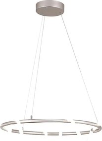 Lampadario LED moderno Teddy grigio, luce naturale 5800 lumen, NOVECENTO