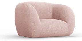Poltrona rosa chiaro in tessuto bouclé Essen - Cosmopolitan Design