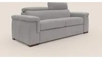 Divano Letto 3 Posti 240x100x95 cm in Tessuto Grigio Chiaro