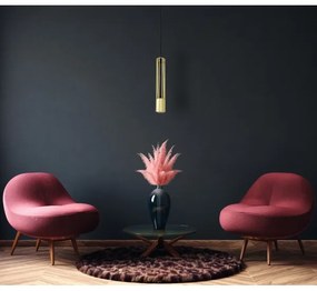 LED Lampadario su corda BARS 1xGU10/4,8W/230V oro