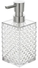 Dispenser Sapone Bianco Trasparente in Plastica AS