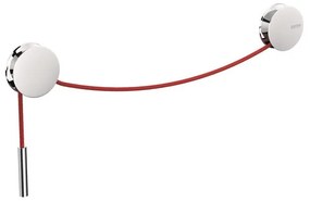 Portasciugamani da parete Diabolo cromato, L 5 cm
